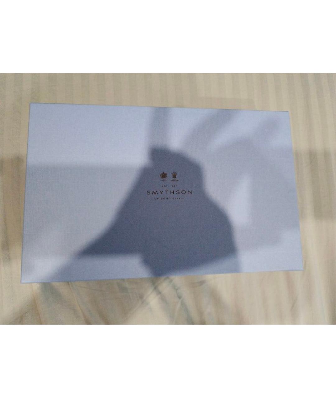 SMYTHSON Темно-синий кожаный кошелек, фото 5