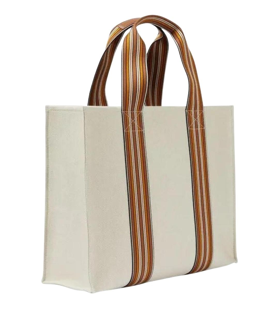 LORO PIANA Бежевая пляжная сумка, фото 2