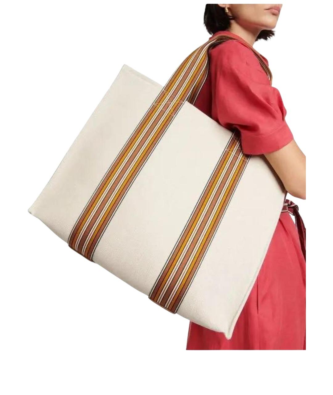 LORO PIANA Бежевая пляжная сумка, фото 4