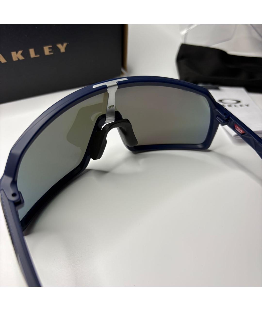 OAKLEY Синие пластиковые солнцезащитные очки, фото 7