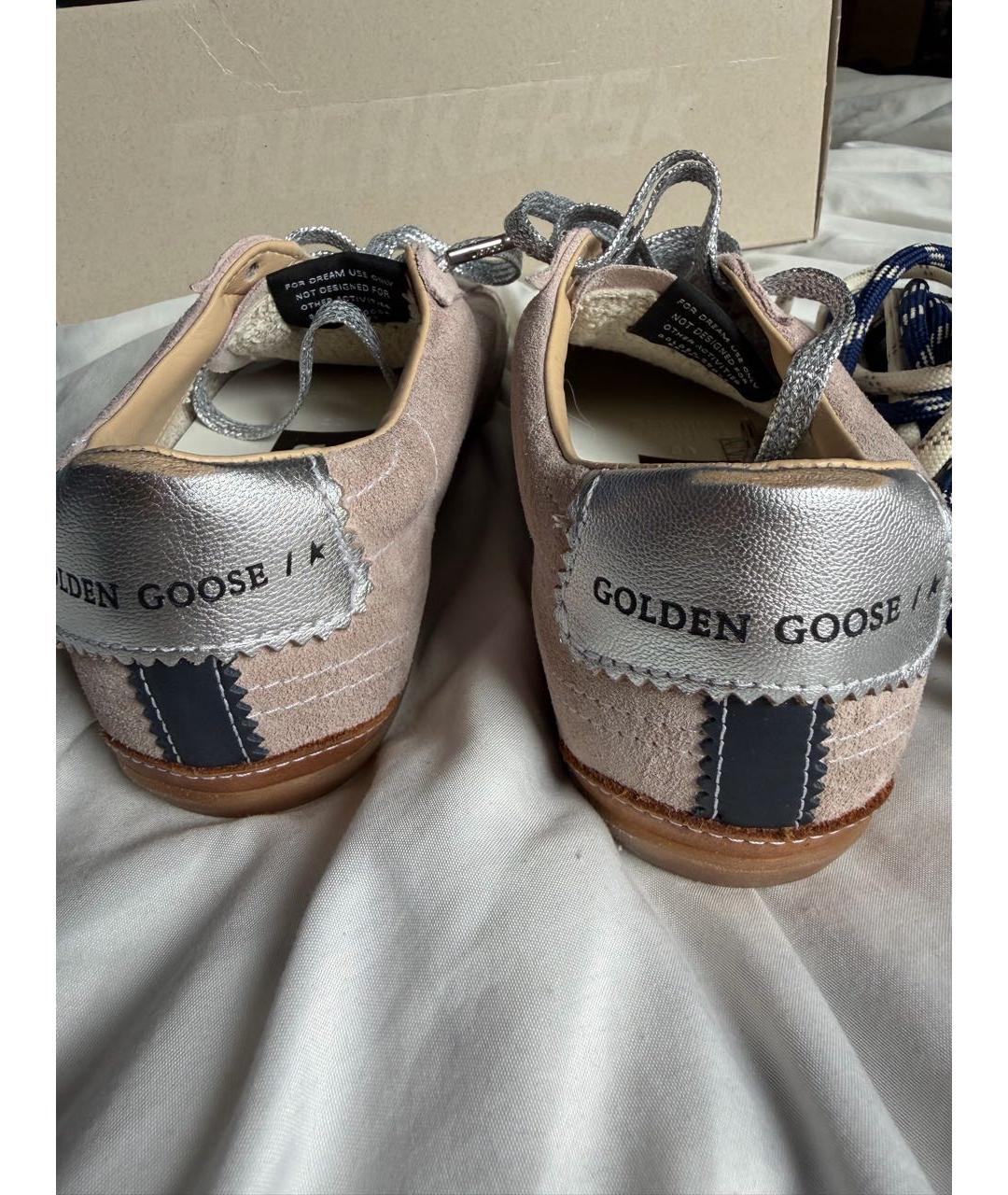 GOLDEN GOOSE Розовые замшевые кроссовки, фото 4