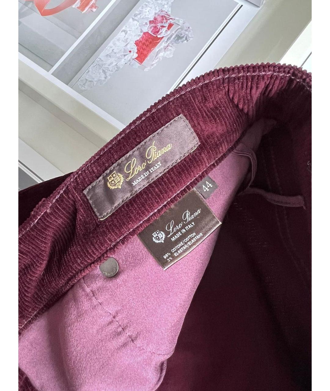 LORO PIANA Хлопковые брюки узкие, фото 4