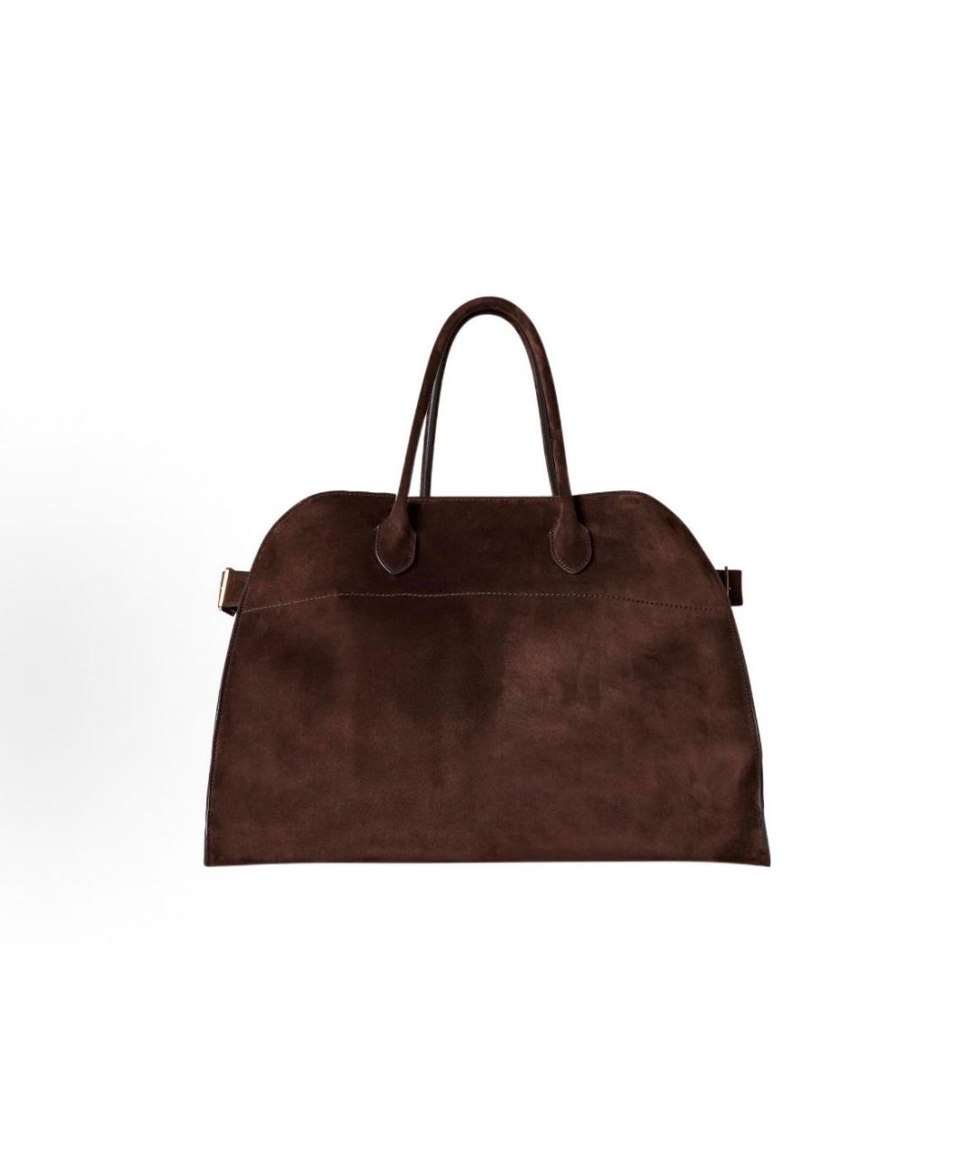 THE ROW Коричневая замшевая сумка тоут, фото 6