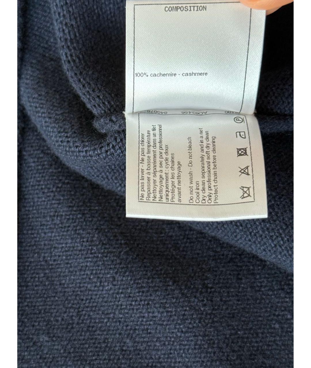 CHANEL Темно-синий кашемировый джемпер / свитер, фото 5