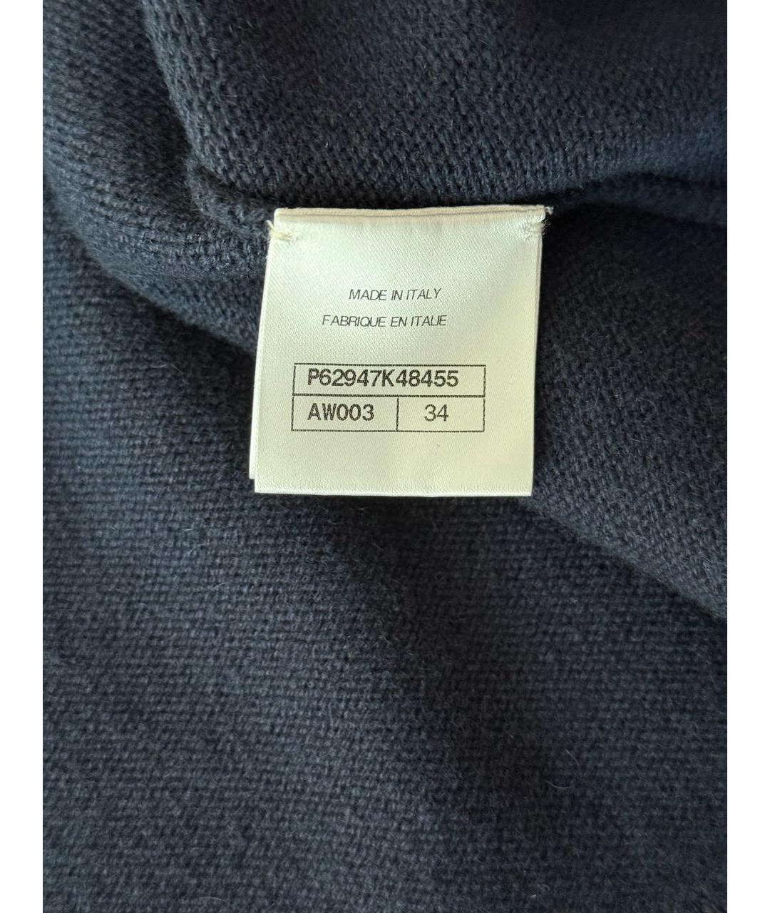 CHANEL Темно-синий кашемировый джемпер / свитер, фото 4