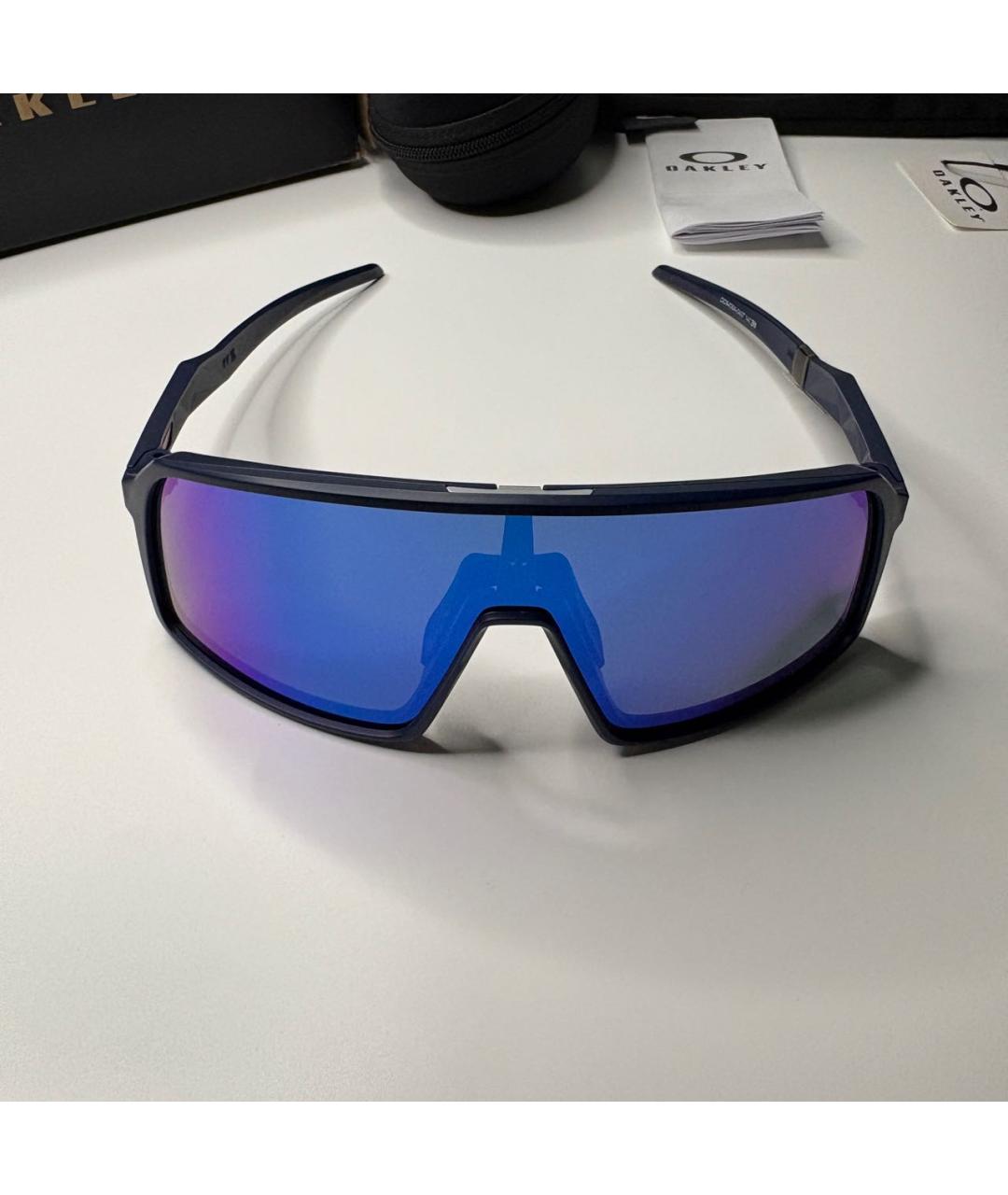 OAKLEY Синие пластиковые солнцезащитные очки, фото 7