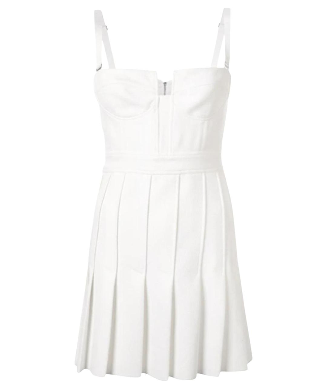 DION LEE Белое креповое коктейльное платье, фото 1