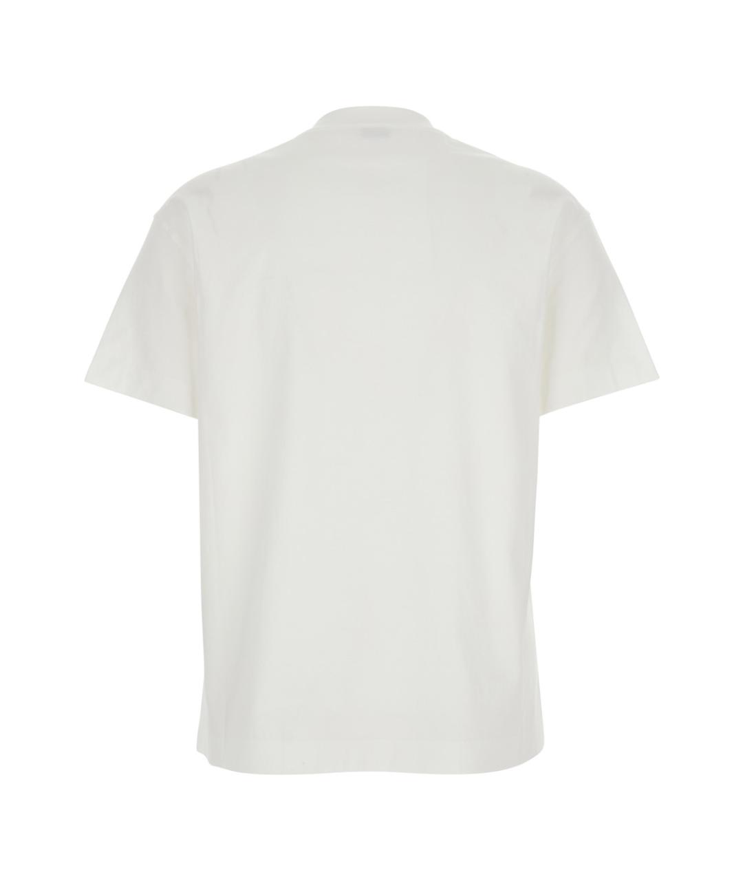 BRUNELLO CUCINELLI Белая хлопковая футболка, фото 2