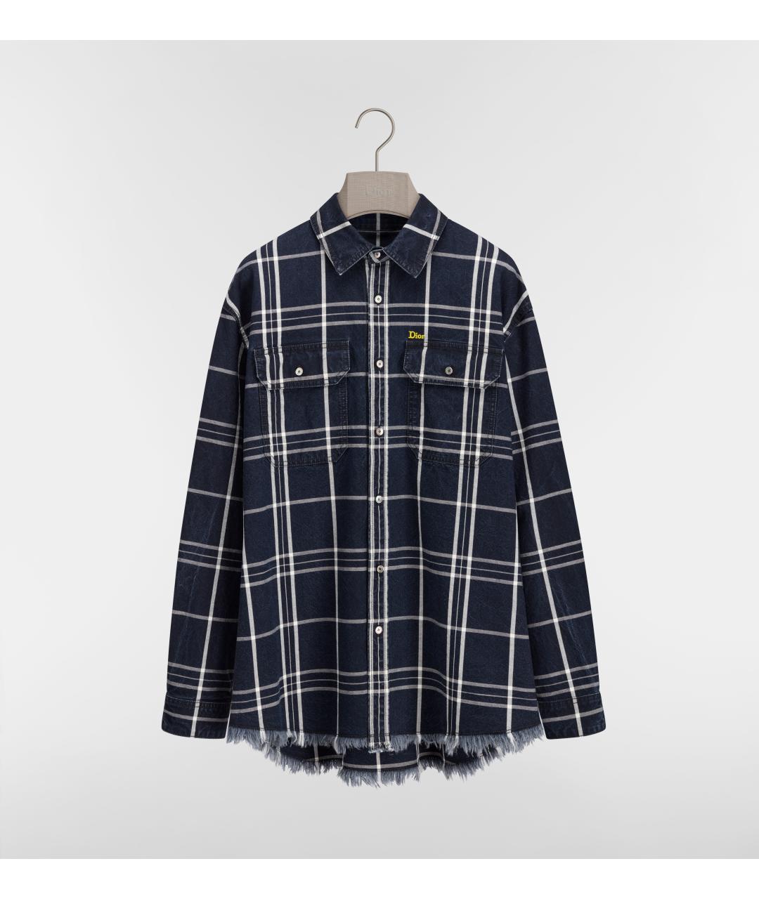 CHRISTIAN DIOR Синяя хлопковая кэжуал рубашка, фото 5