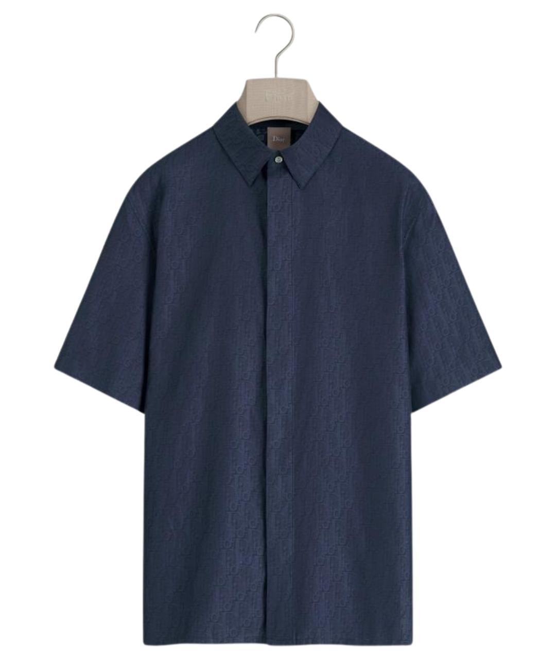 CHRISTIAN DIOR Синяя хлопковая кэжуал рубашка, фото 1