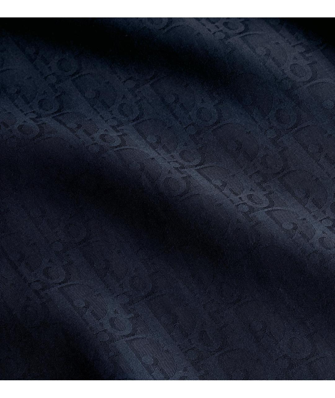 CHRISTIAN DIOR Синяя хлопковая кэжуал рубашка, фото 3