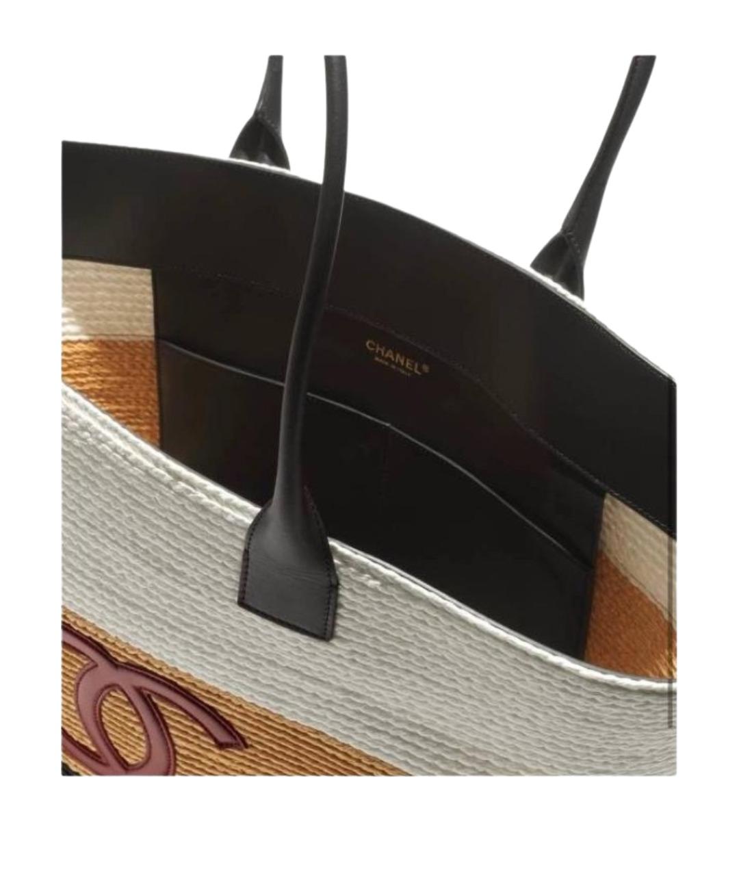 CHANEL Мульти пелетеная пляжная сумка, фото 2