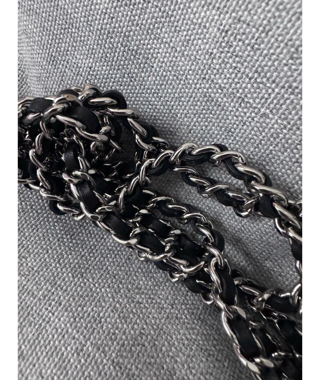 CHANEL Черная сумка через плечо из лакированной кожи, фото 7