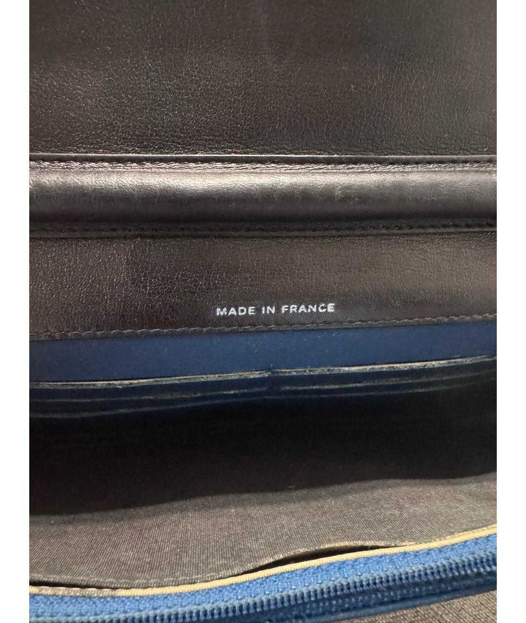 CHANEL Черная сумка через плечо из лакированной кожи, фото 4