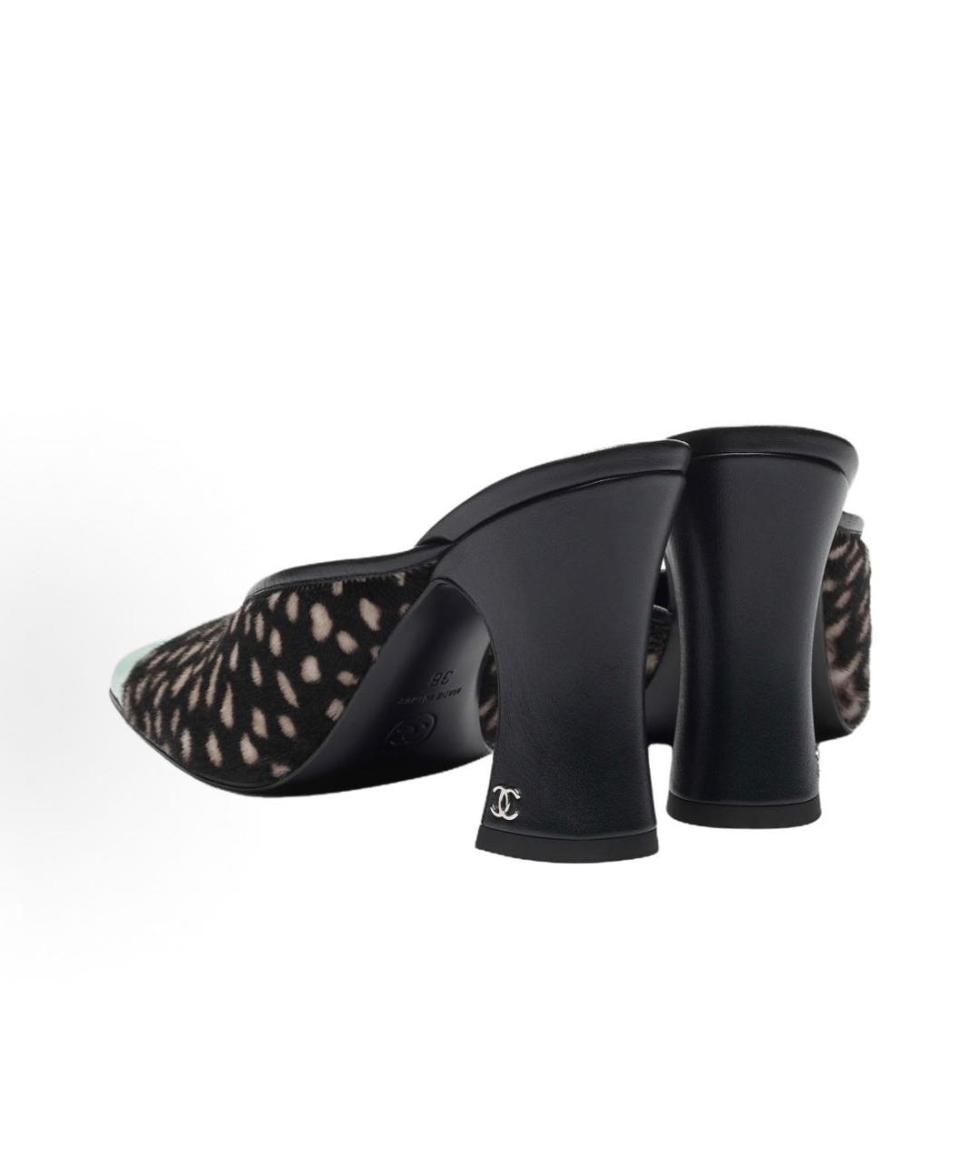 CHANEL Мульти кожаные мюли, фото 4