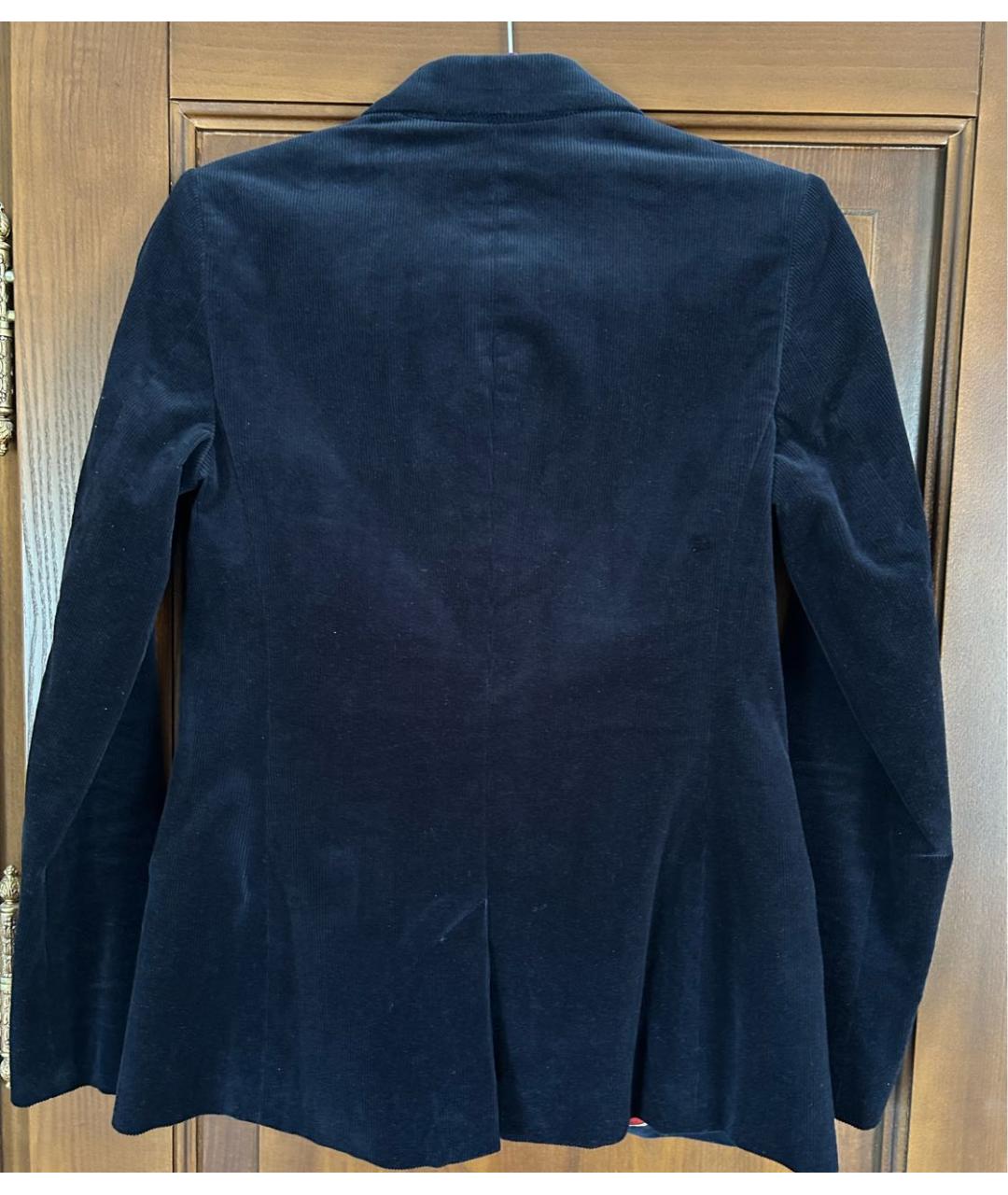 RALPH LAUREN Темно-синий хлопковый жакет/пиджак, фото 2
