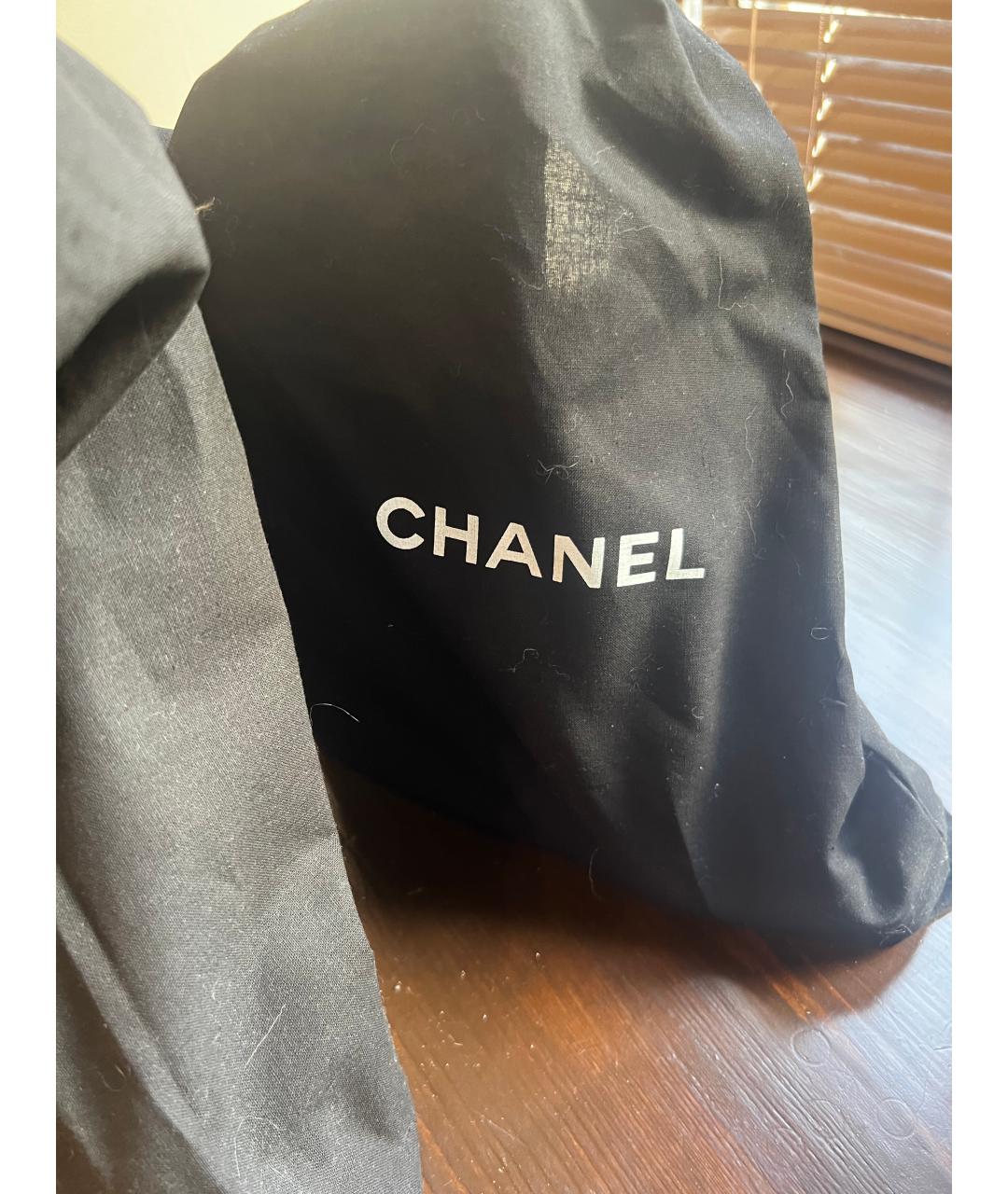 CHANEL Голубые текстильные полусапоги, фото 4