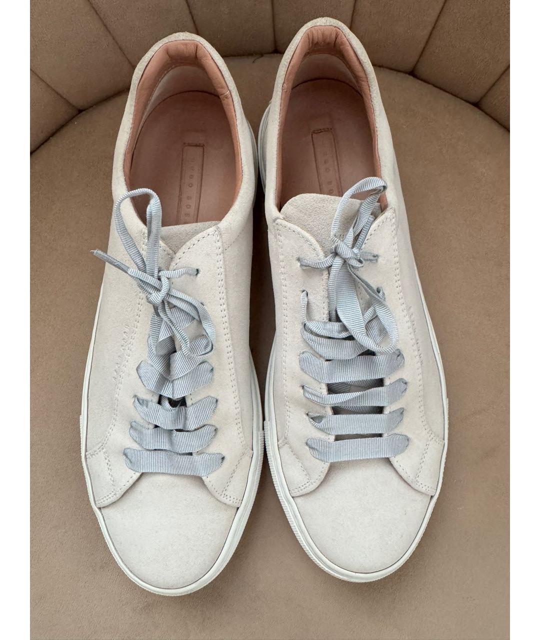 HUGO BOSS Серые замшевые кеды, фото 2