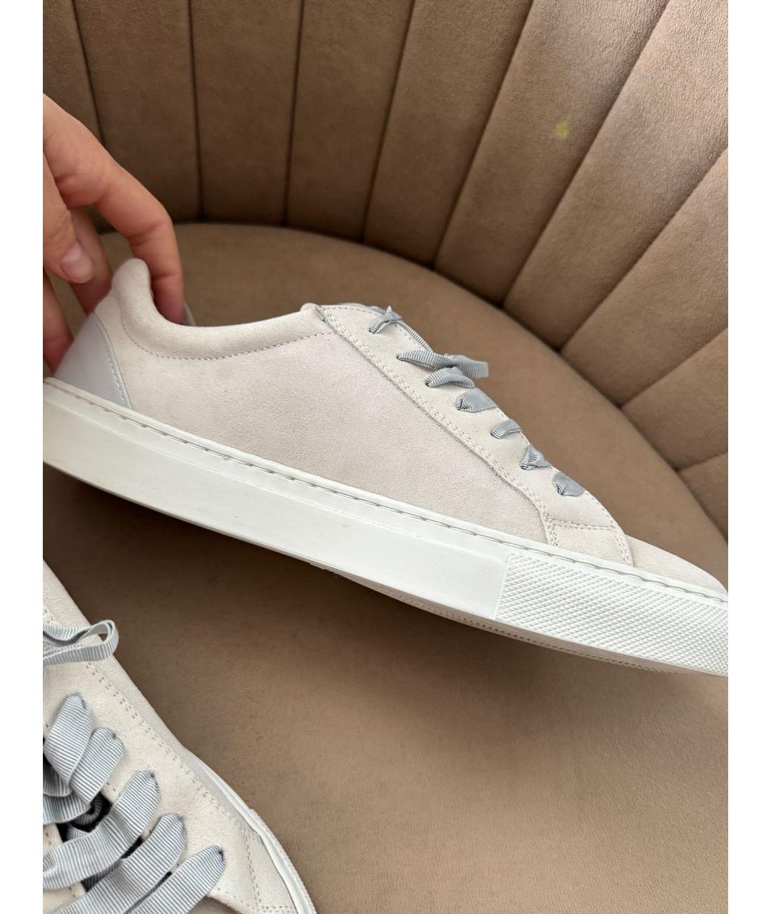 HUGO BOSS Серые замшевые кеды, фото 3