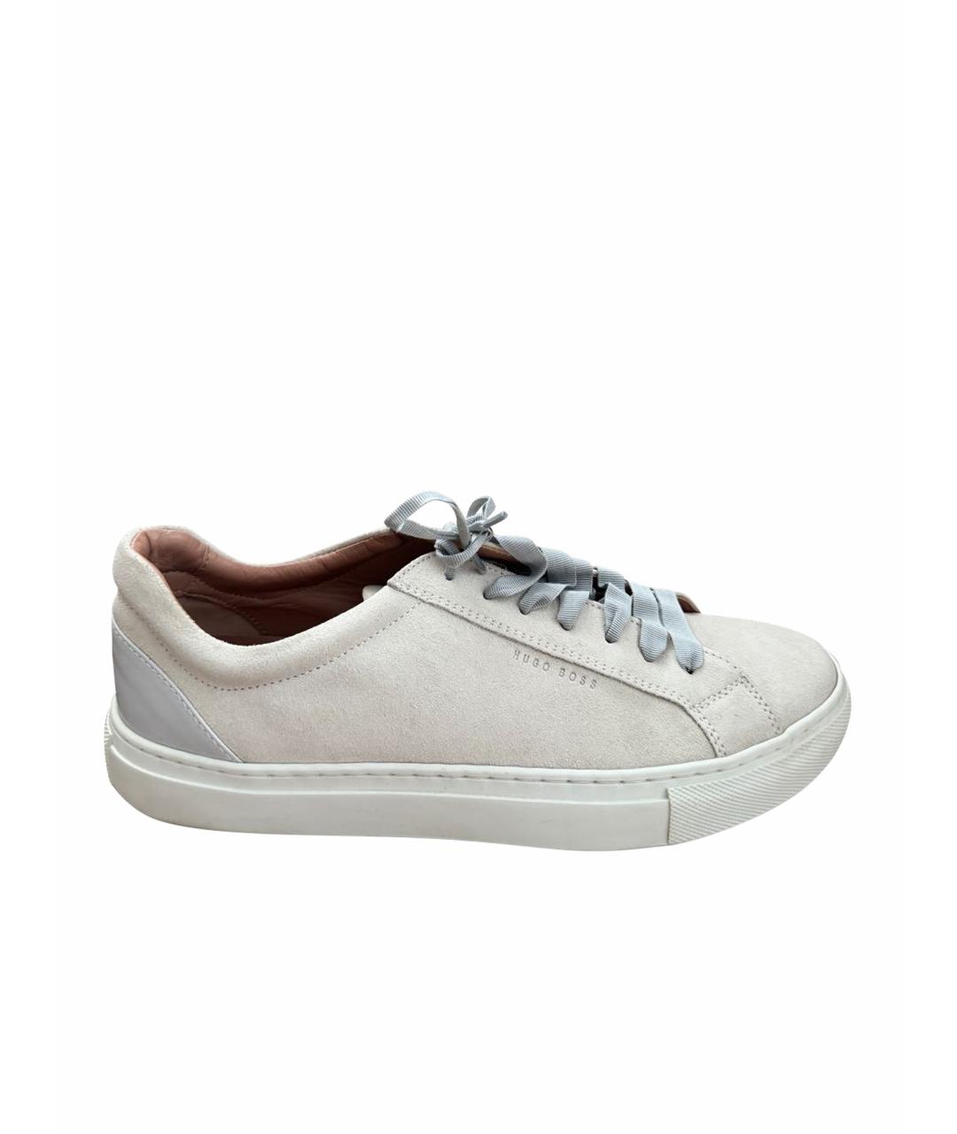 HUGO BOSS Серые замшевые кеды, фото 1