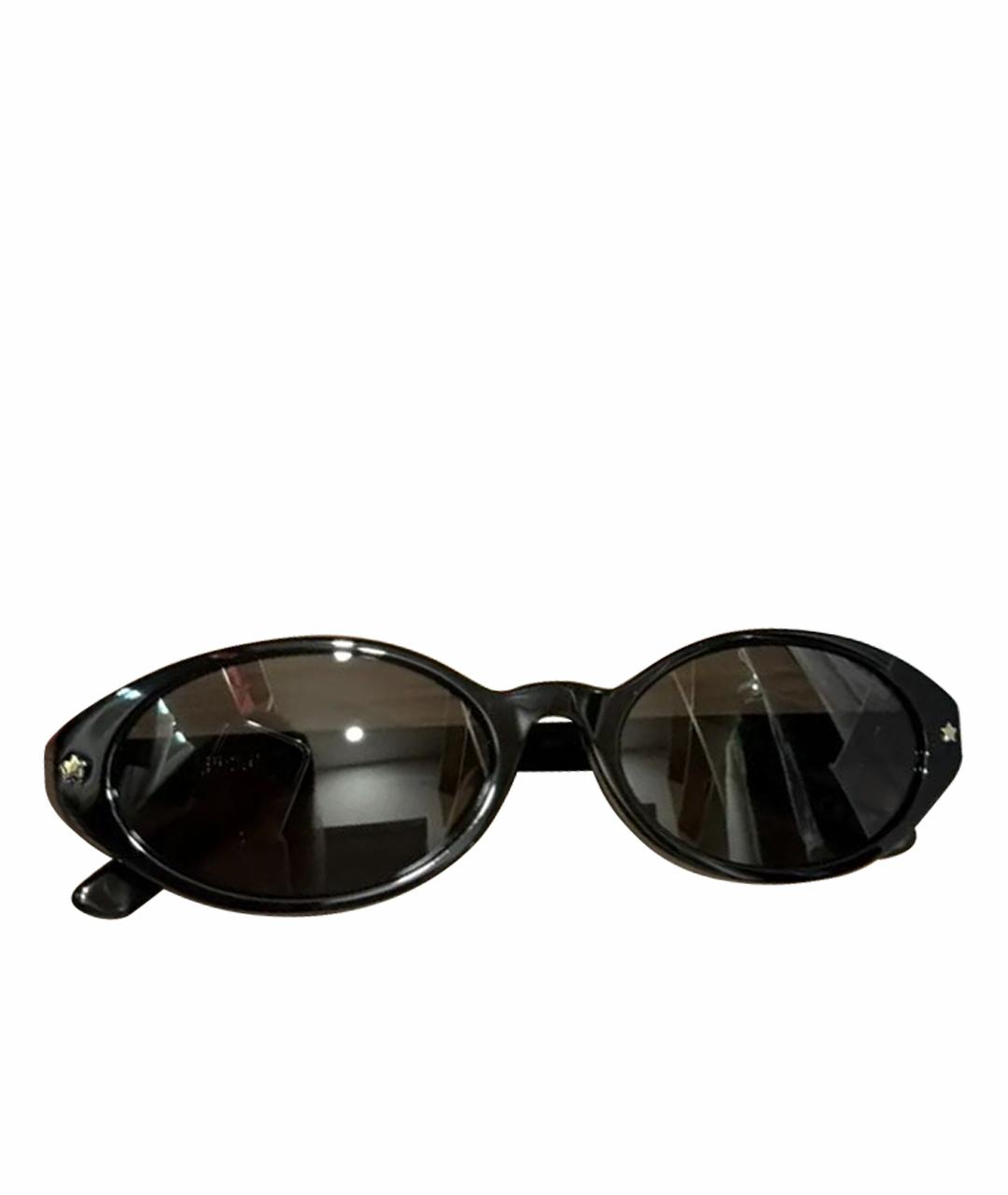 CHRISTIAN DIOR Черные пластиковые солнцезащитные очки, фото 1