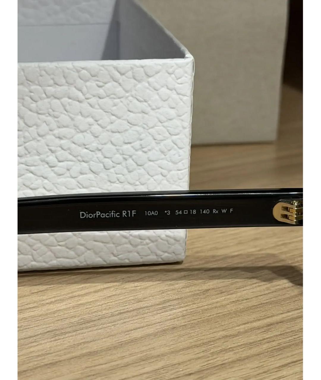 CHRISTIAN DIOR Черные пластиковые солнцезащитные очки, фото 5