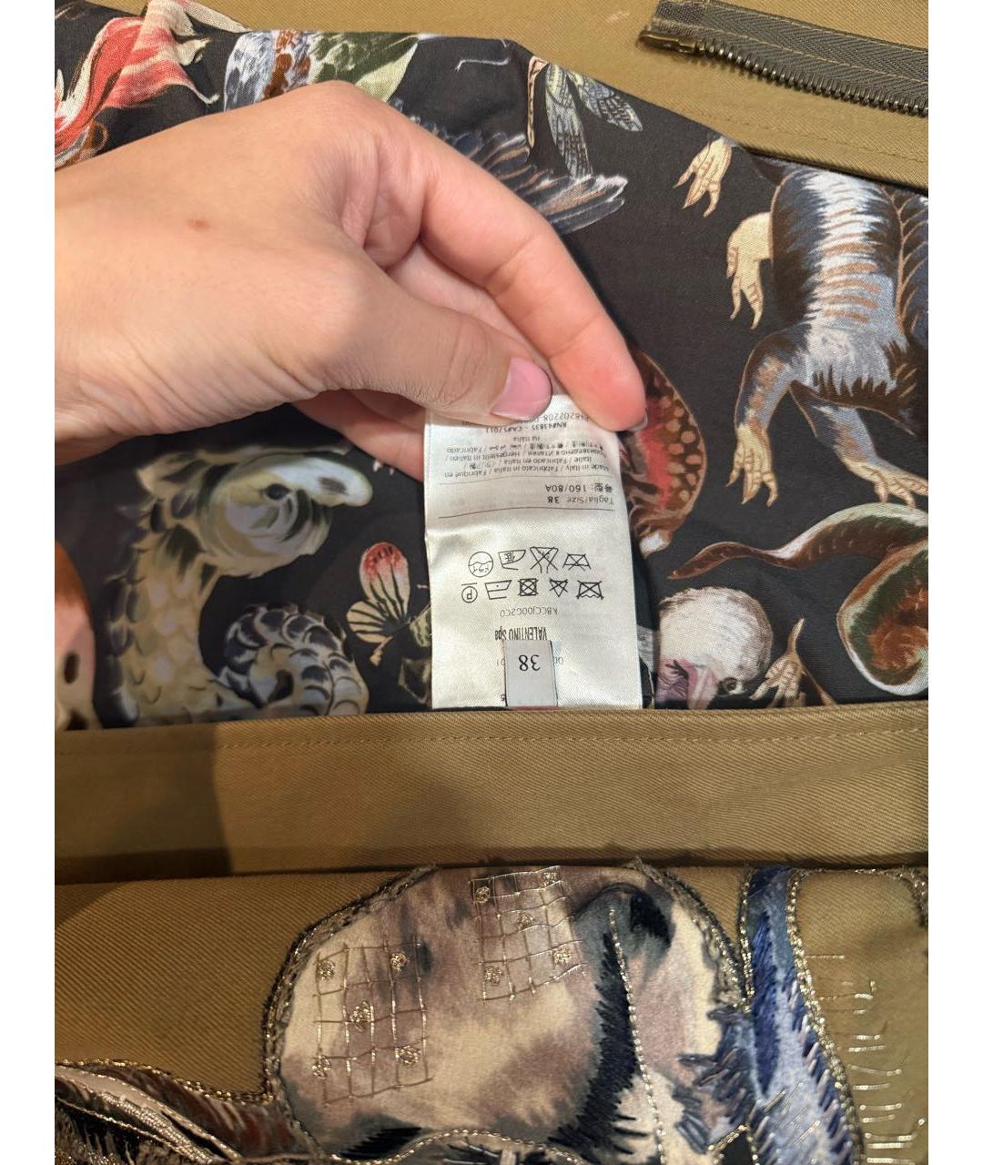 VALENTINO Хаки деним куртка, фото 5