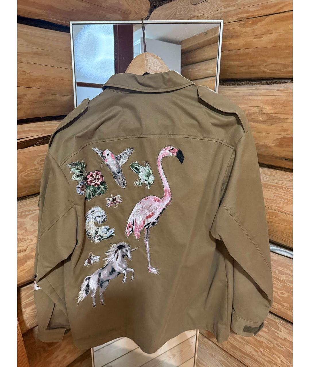 VALENTINO Хаки деним куртка, фото 2