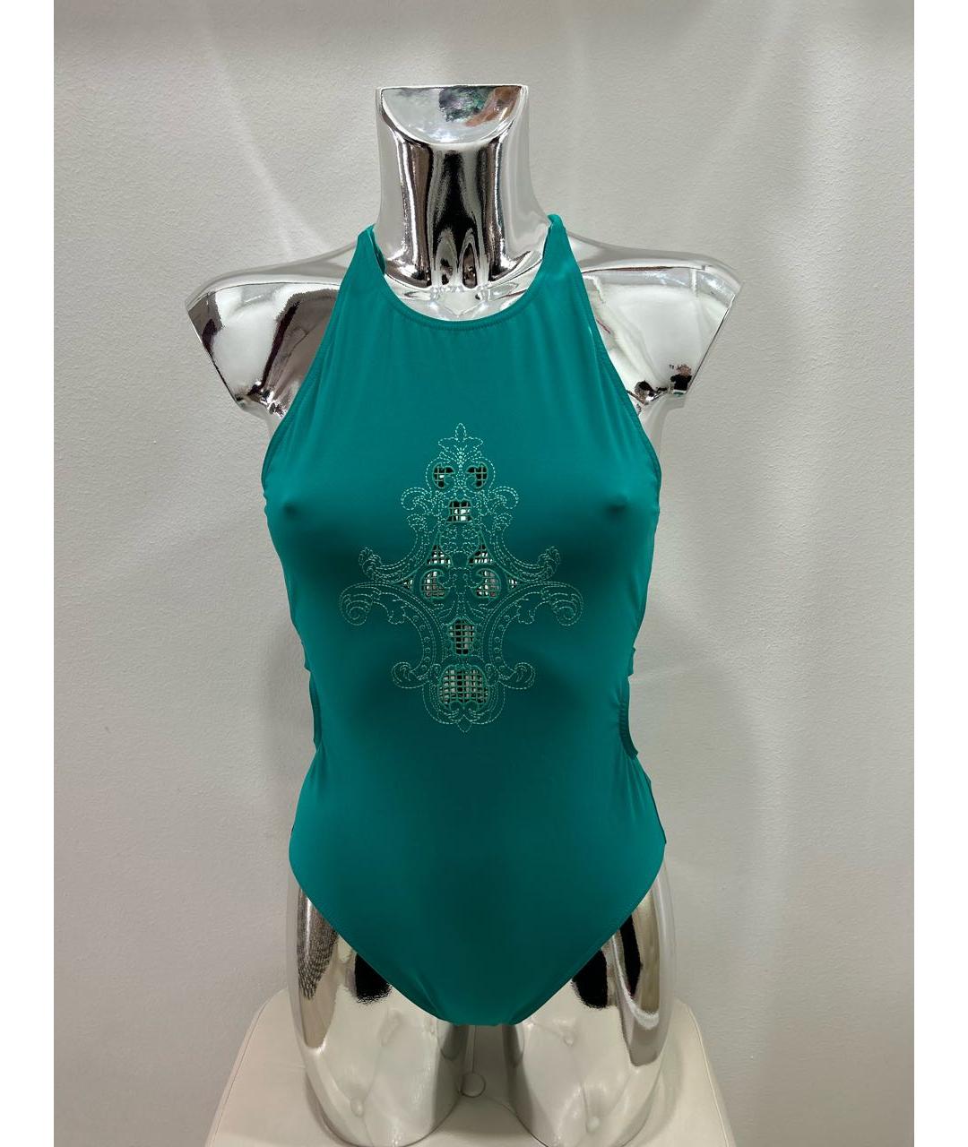HERMES Бирюзовый полиамидовый купальник, фото 9
