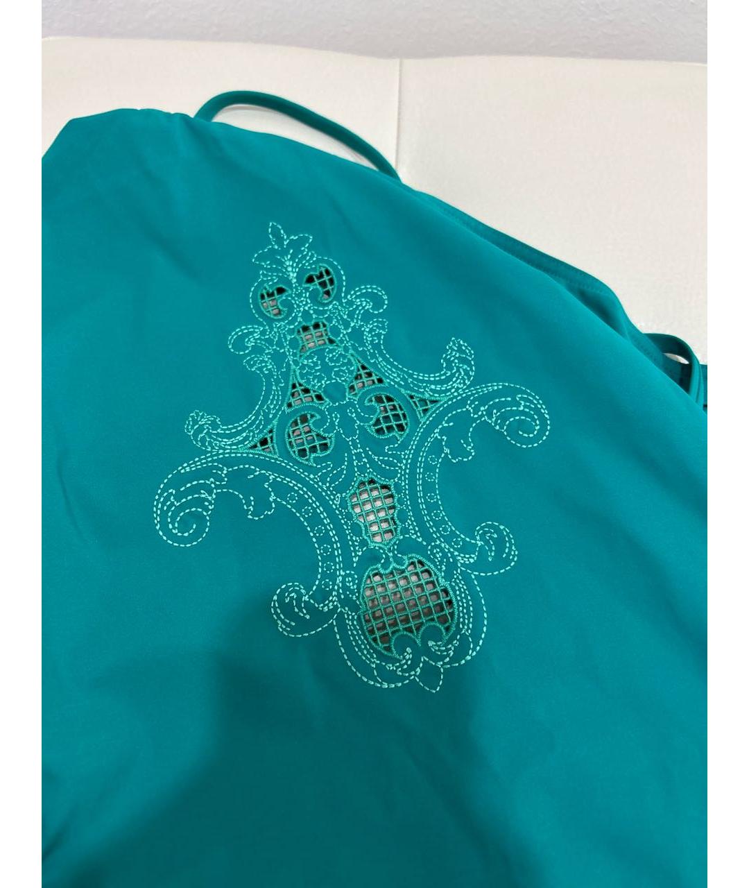 HERMES Бирюзовый полиамидовый купальник, фото 8