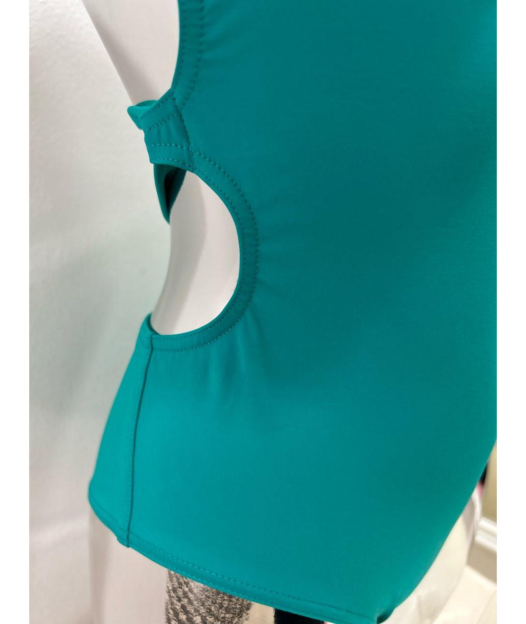 HERMES Бирюзовый полиамидовый купальник, фото 3