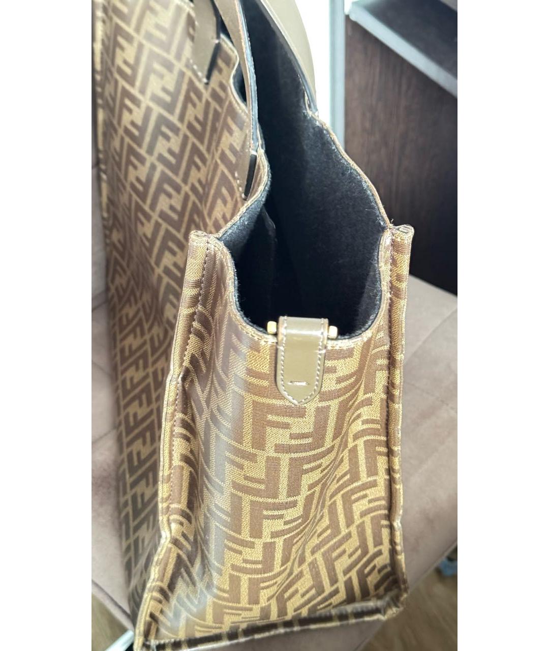 FENDI Коричневая сумка тоут, фото 6