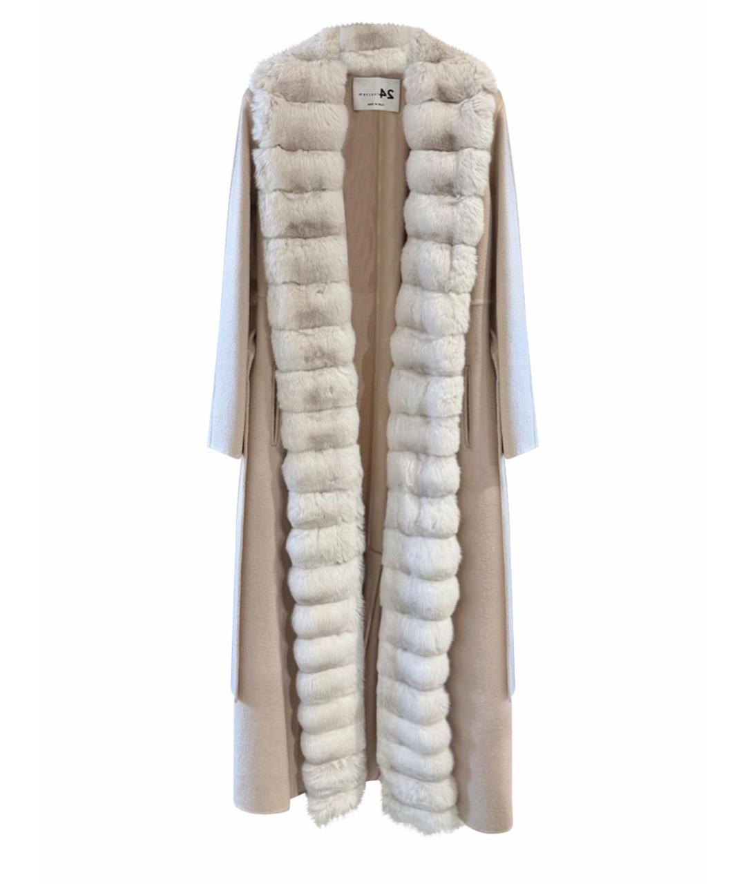 MANZONI 24 Бежевое кашемировое пальто, фото 1