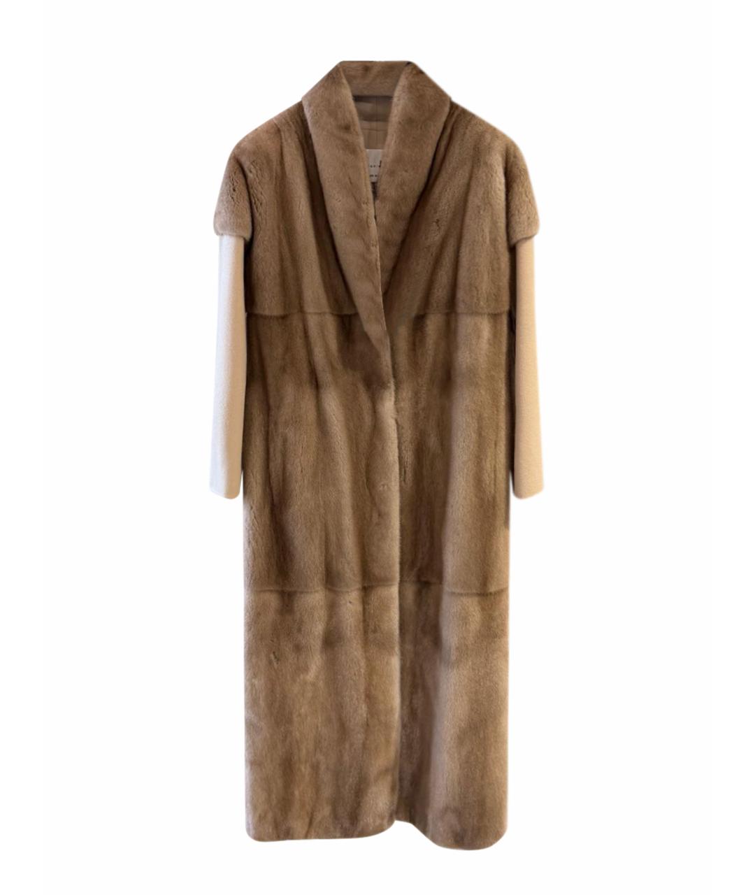 MANZONI 24 Коричневое кашемировое пальто, фото 1