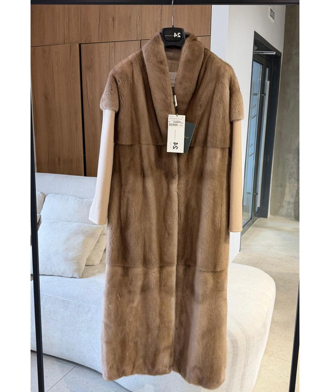 MANZONI 24 Коричневое кашемировое пальто, фото 2
