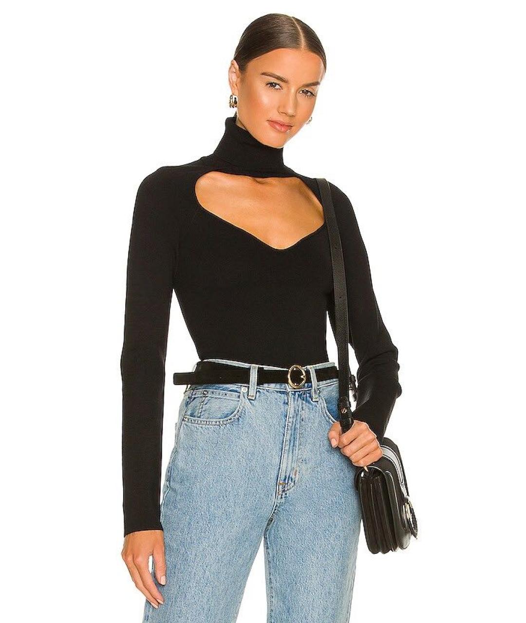 NANUSHKA Черная водолазка, фото 2