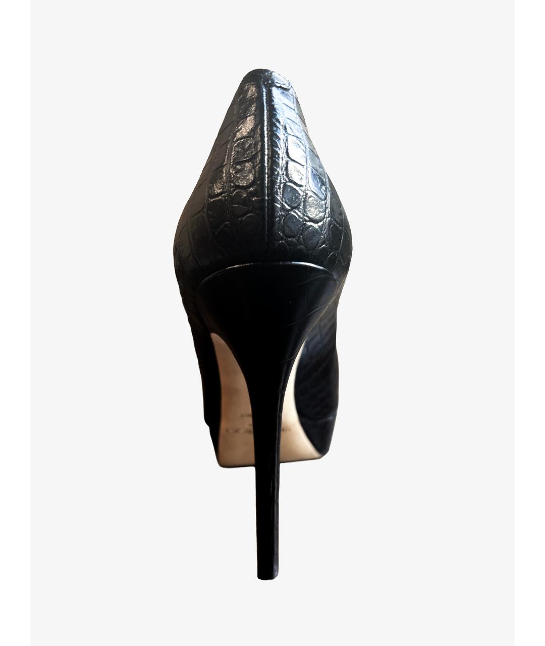 JIMMY CHOO Черные кожаные туфли, фото 4