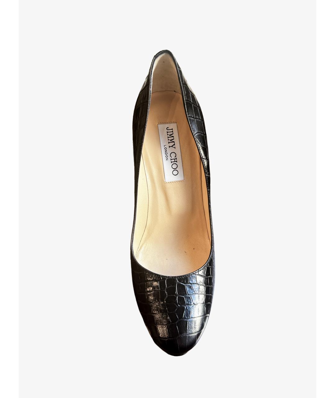 JIMMY CHOO Черные кожаные туфли, фото 3