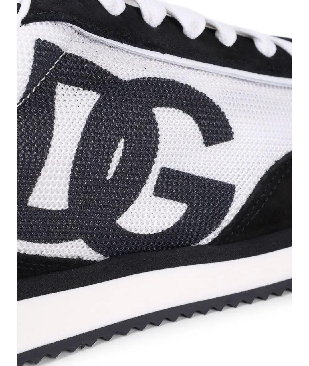 DOLCE&GABBANA Мульти текстильные низкие кроссовки / кеды, фото 5