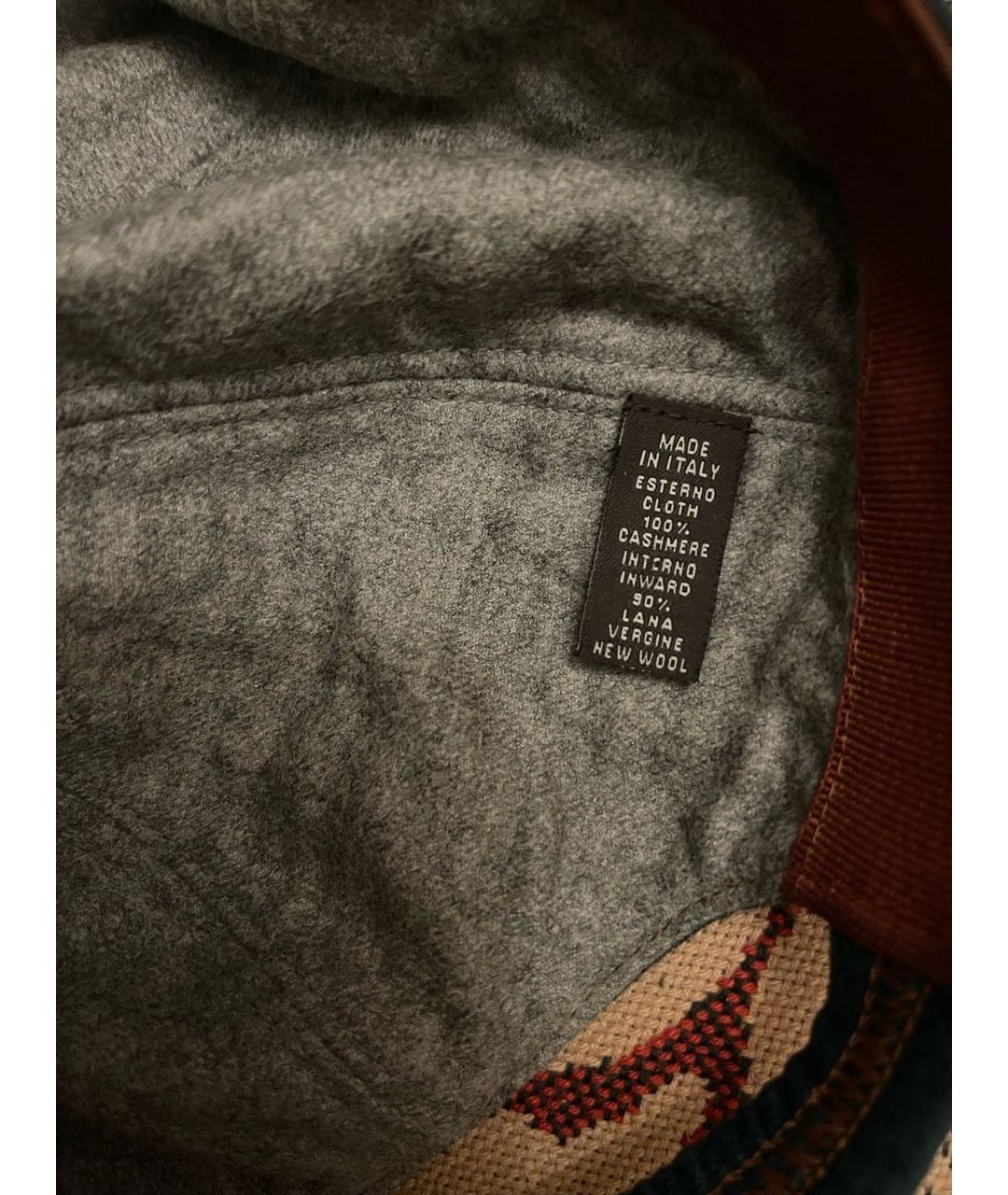 LORO PIANA Зеленая кашемировая кепка/бейсболка, фото 5