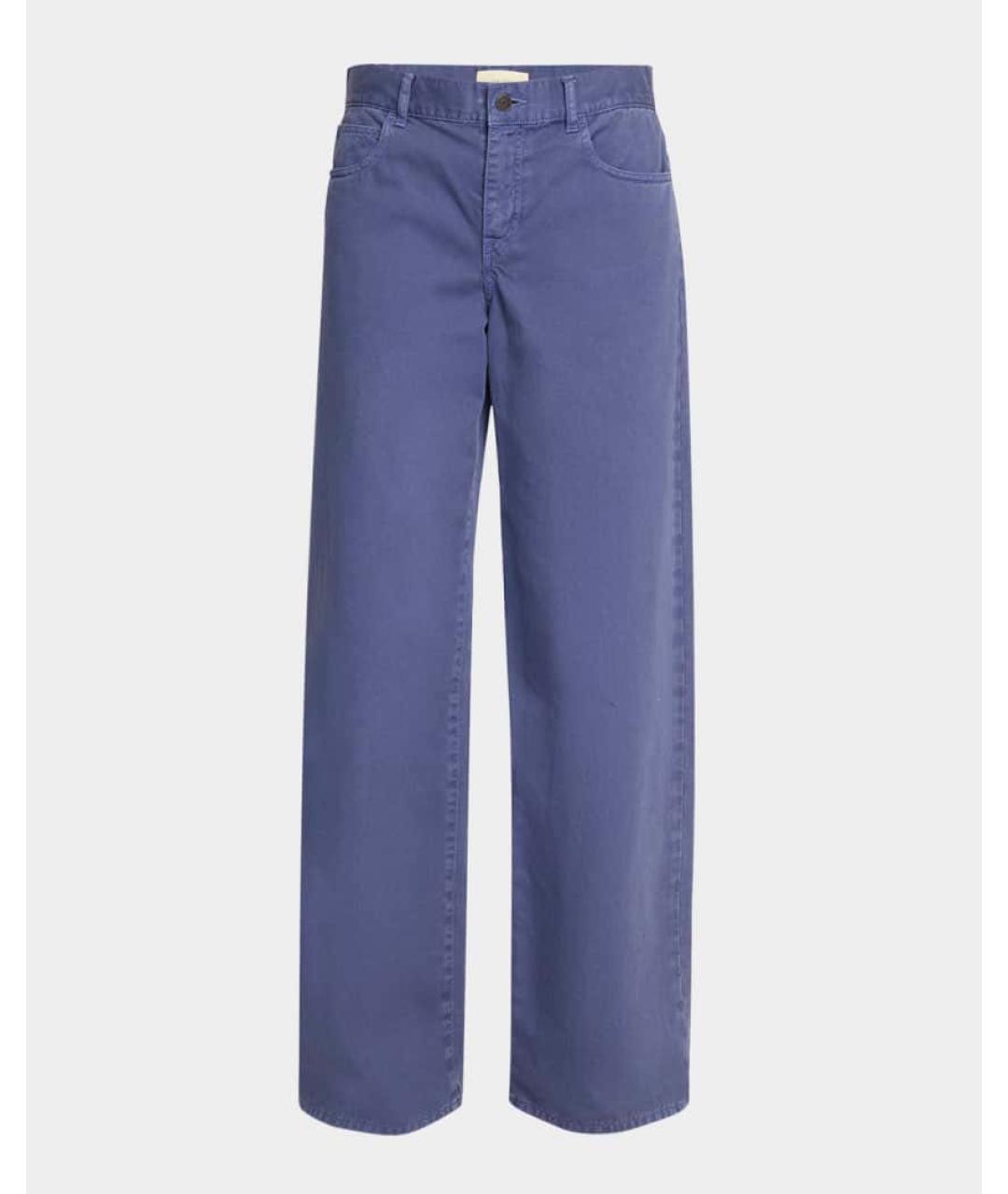 THE ROW Фиолетовые хлопковые прямые джинсы, фото 6