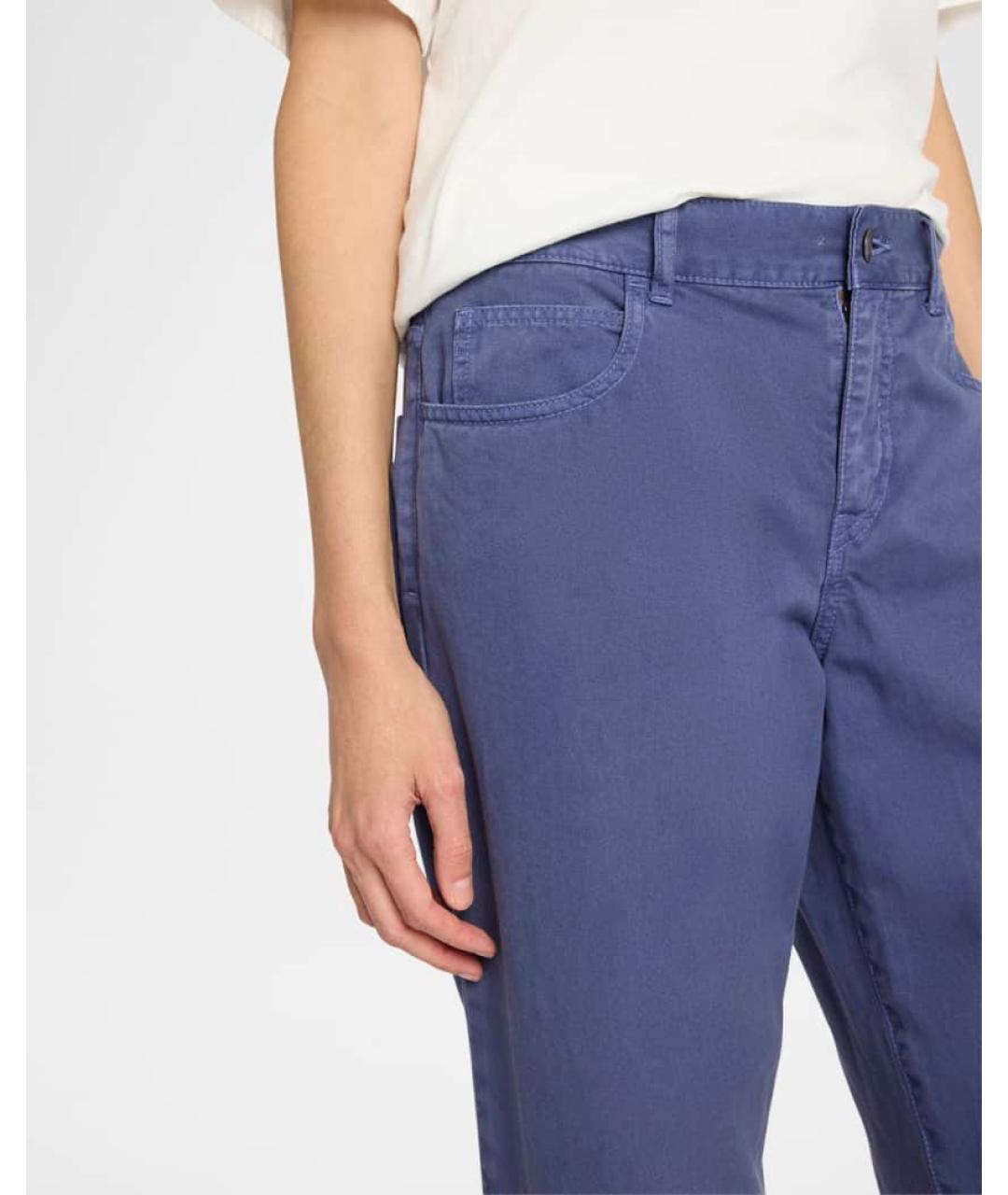 THE ROW Фиолетовые хлопковые прямые джинсы, фото 4