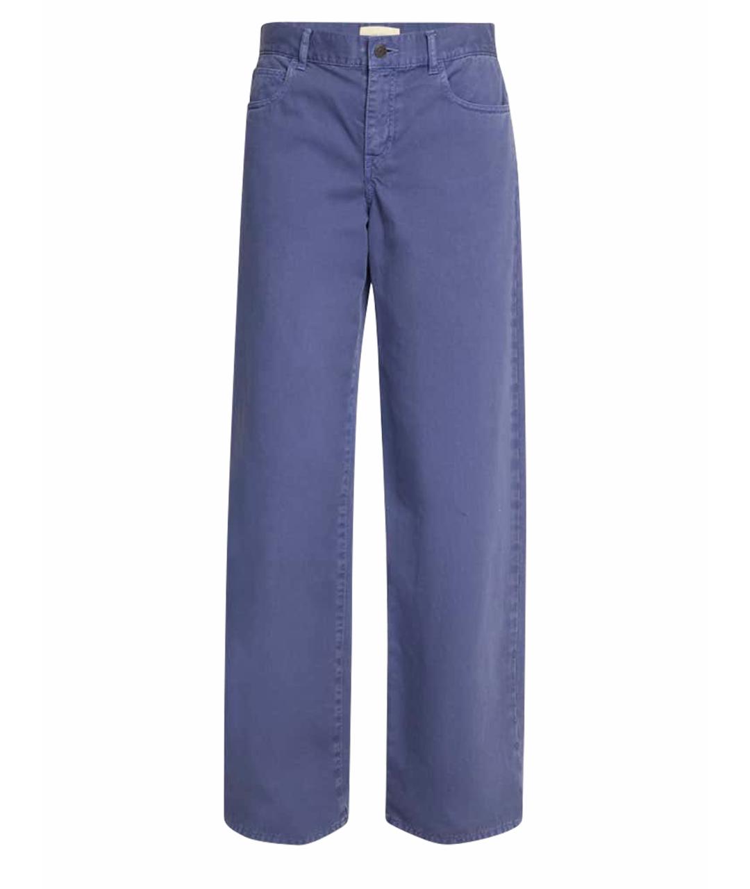 THE ROW Фиолетовые хлопковые прямые джинсы, фото 1