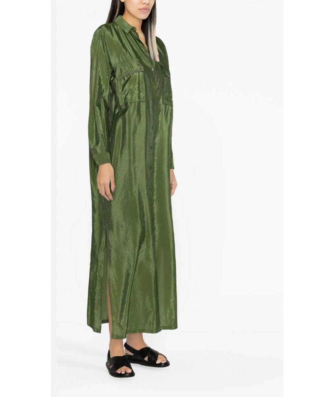 FABIANA FILIPPI Зеленые хлопковое повседневное платье, фото 8