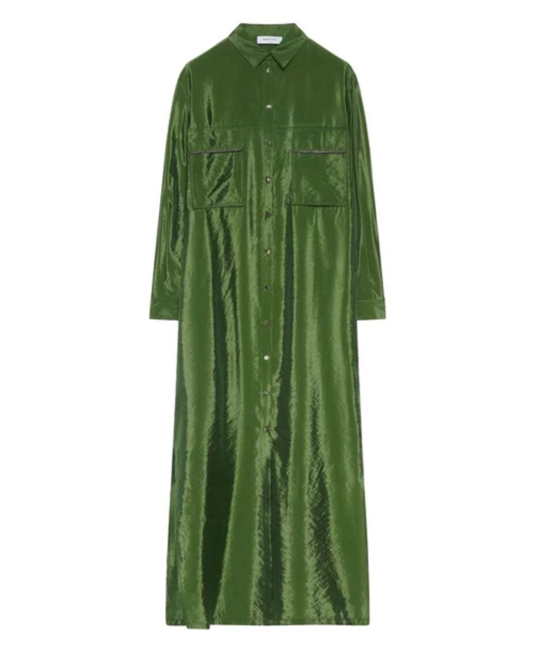 FABIANA FILIPPI Зеленые хлопковое повседневное платье, фото 1