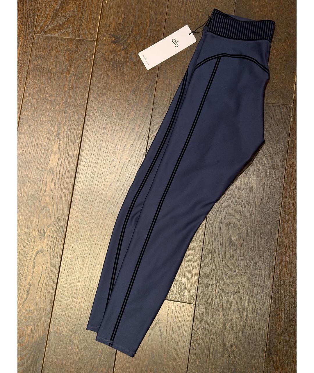 ALO YOGA Темно-синие леггинсы и велосипедки, фото 4