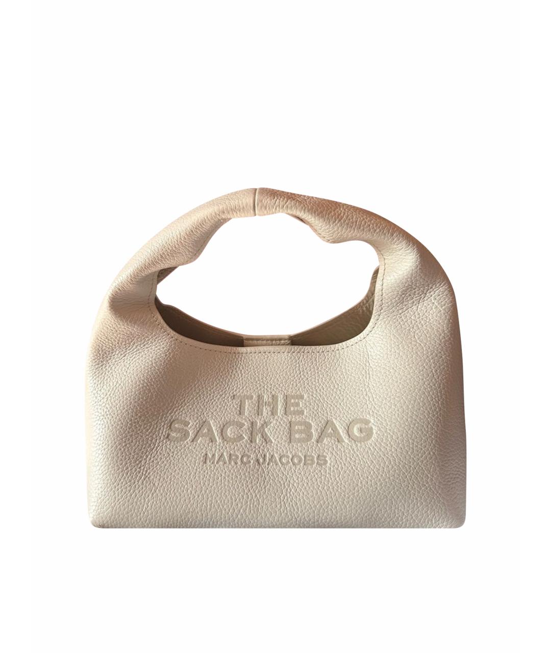 MARC JACOBS Белая кожаная сумка с короткими ручками, фото 1