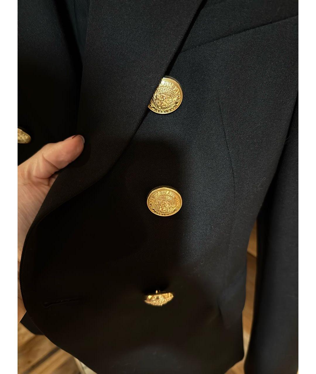 BALENCIAGA Черный хлопковый жакет/пиджак, фото 4