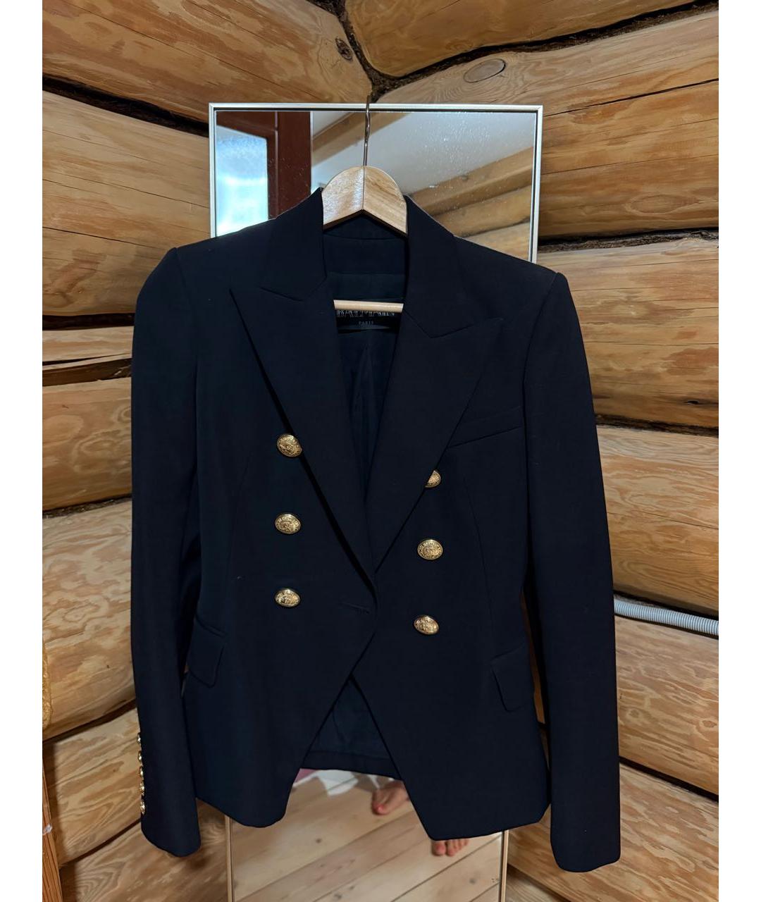 BALENCIAGA Черный хлопковый жакет/пиджак, фото 7