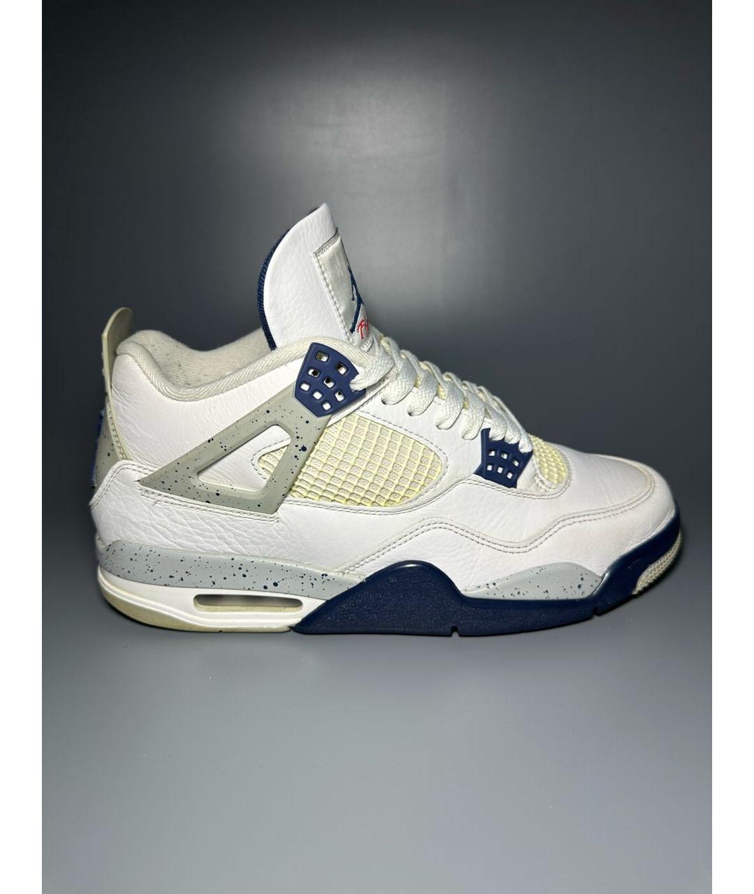 JORDAN Белые кожаные высокие кроссовки / кеды, фото 9